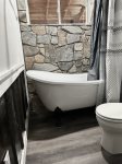 Bathroom with a Clawfoot Tub/Shower Combo